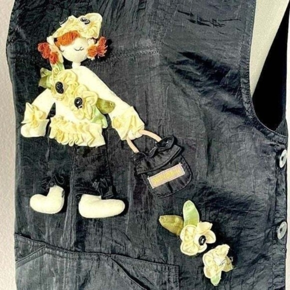 Women's Black Premium Loose Fit 3D Stylist Apron Dress S-L Professional EXC - Picture 9 of 10